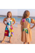 Hand Painted Rayon Kids Dress